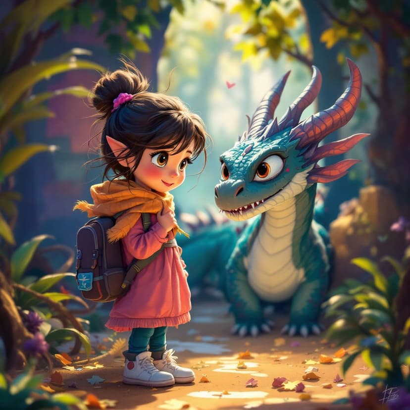 Elizabeth's Dragon Trainer: Befriending and caring for baby dragons story preview