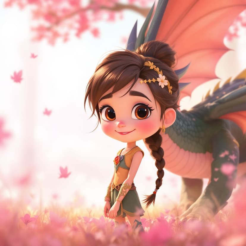 Evelyn's Dragon Trainer: Befriending and caring for baby dragons story preview