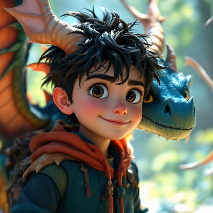 Lucas's Dragon Trainer: Befriending and caring for baby dragons story preview