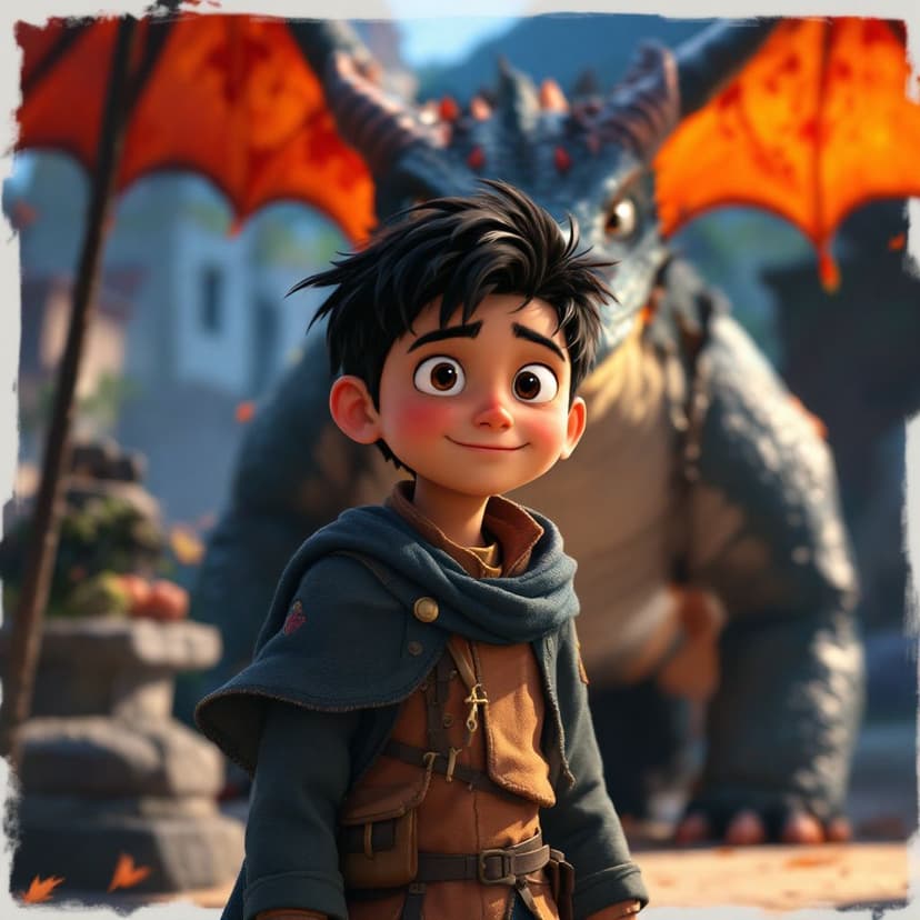 Mateo's Dragon Trainer: Befriending and caring for baby dragons story preview