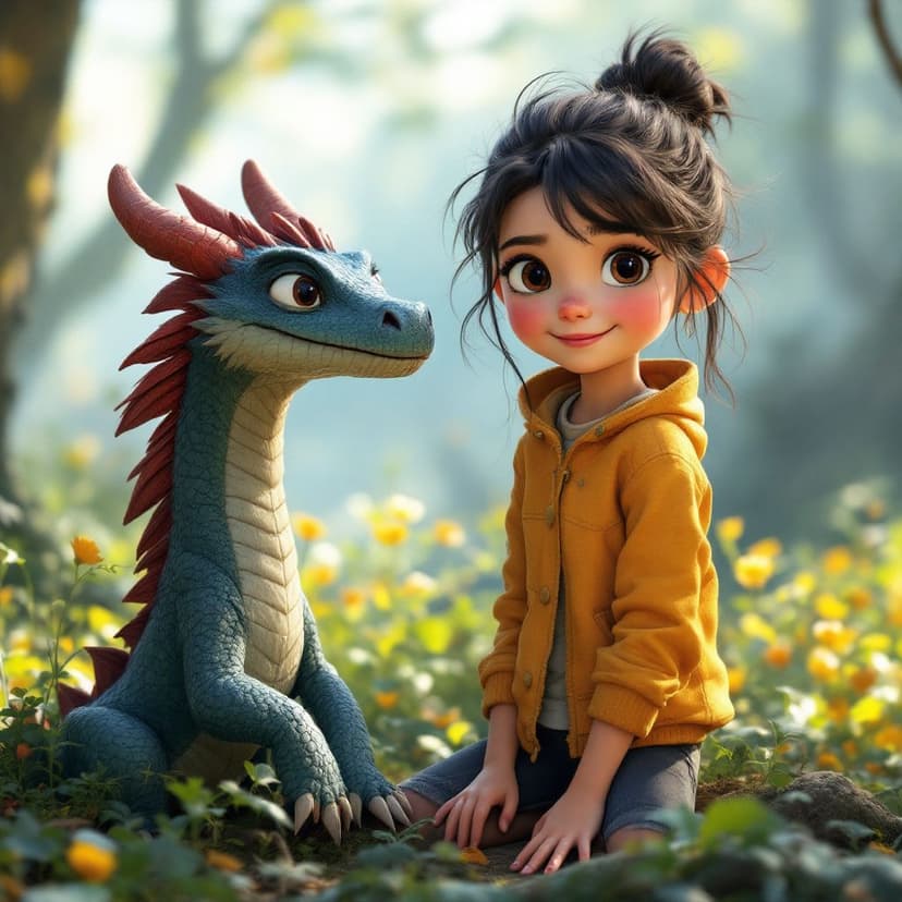Olivia's Dragon Trainer: Befriending and caring for baby dragons story preview