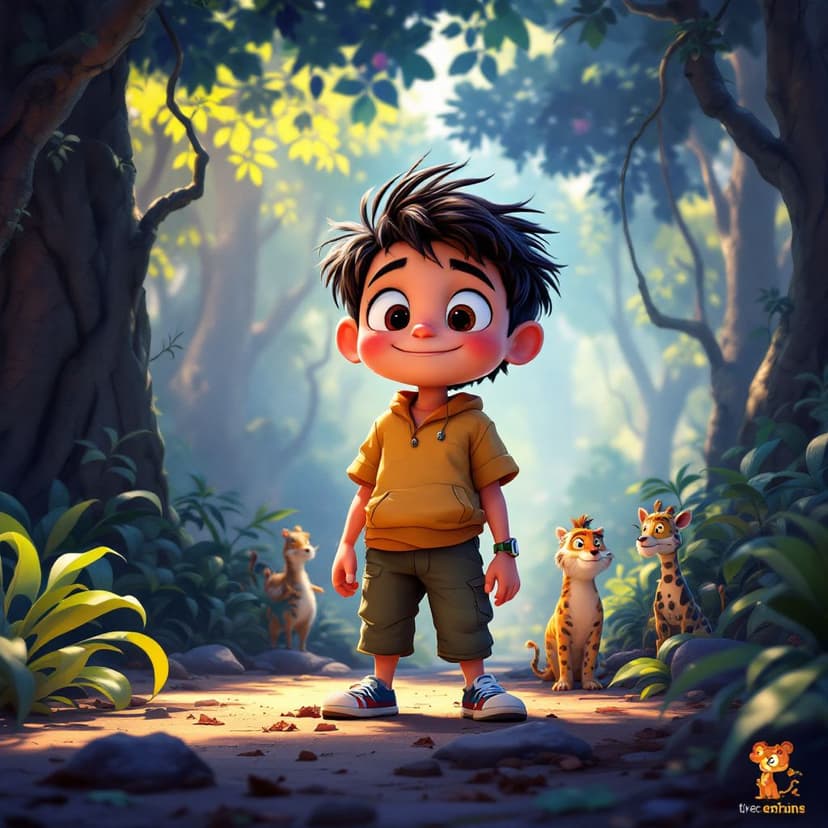 Ethan's Jungle Safari: Leading a wildlife rescue mission story preview