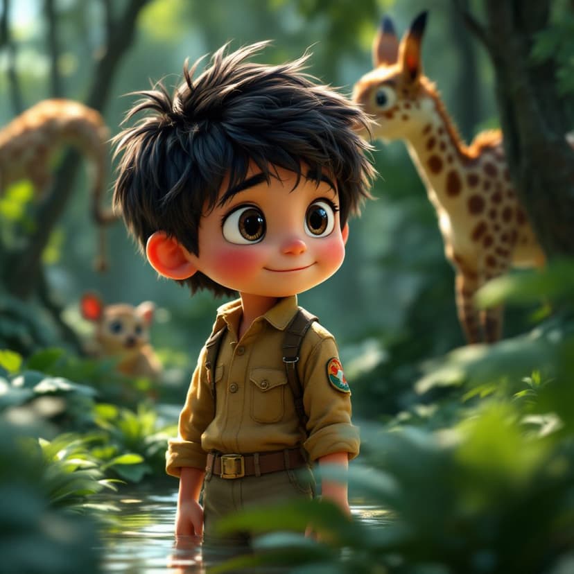 Luca's Jungle Safari: Leading a wildlife rescue mission story preview