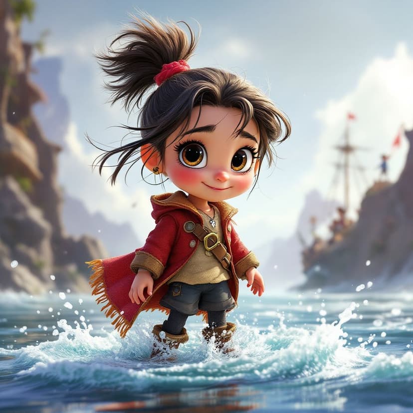 Amelia's Pirate's Quest: Sailing the seas looking for magical treasure story preview