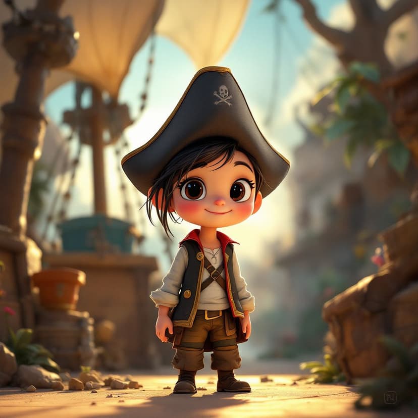 Charlotte's Pirate's Quest: Sailing the seas looking for magical treasure story preview