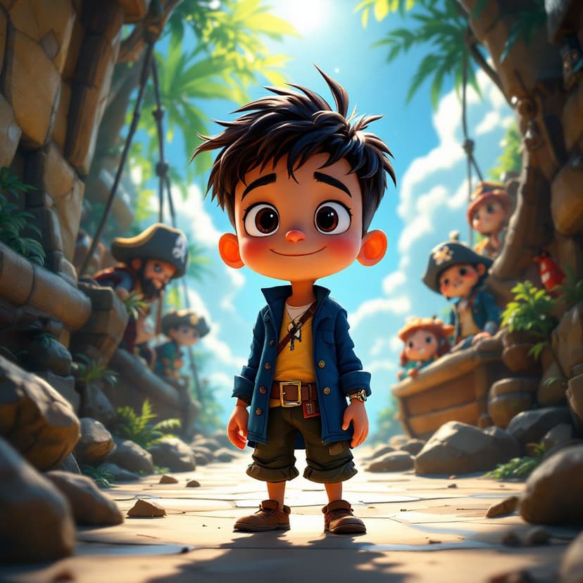 Elijah's Pirate's Quest: Sailing the seas looking for magical treasure story preview