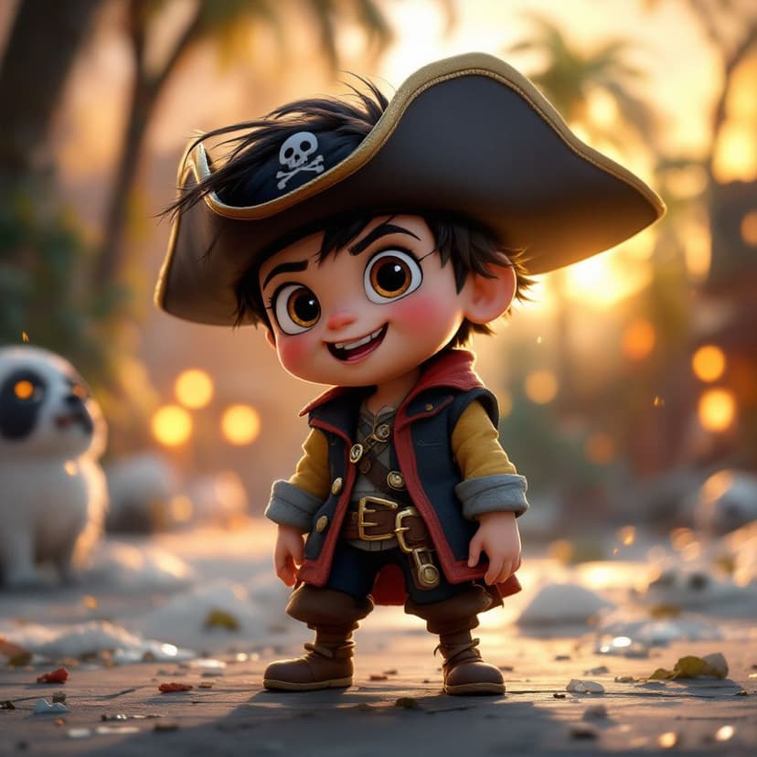 Ezra's Pirate's Quest: Sailing the seas looking for magical treasure story preview