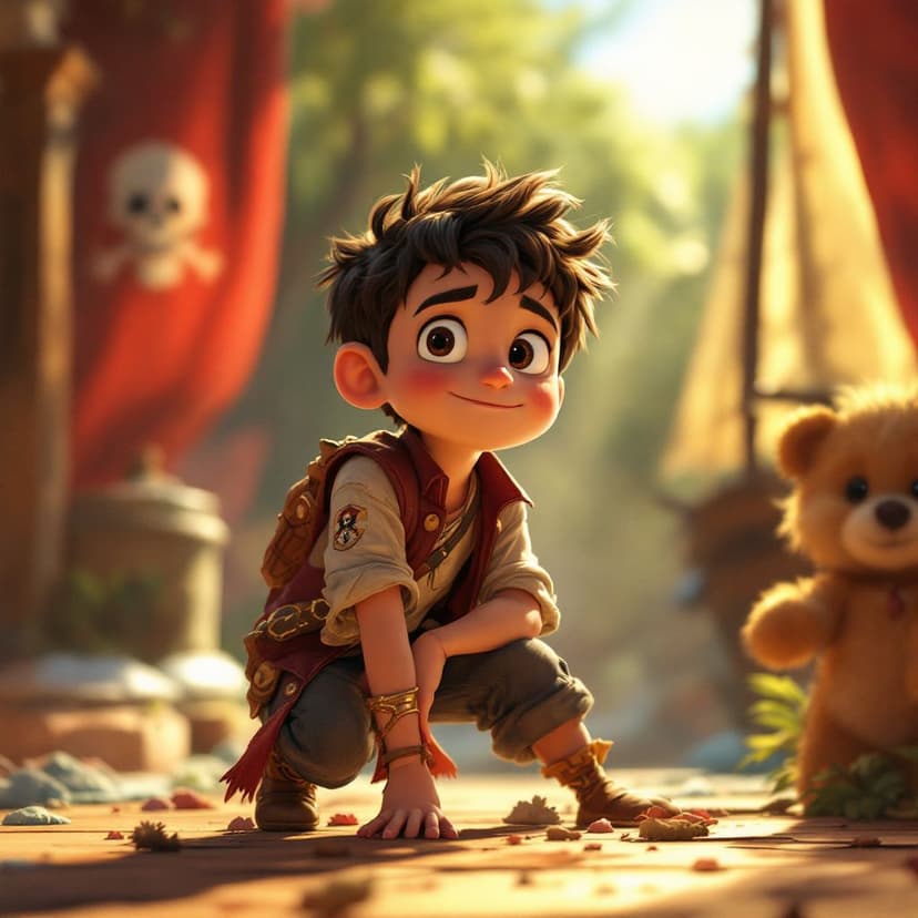 Jack's Pirate's Quest: Sailing the seas looking for magical treasure story preview