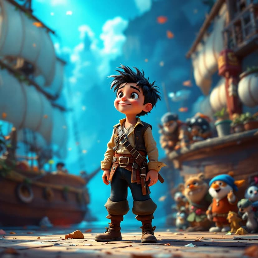 Michael's Pirate's Quest: Sailing the seas looking for magical treasure story preview