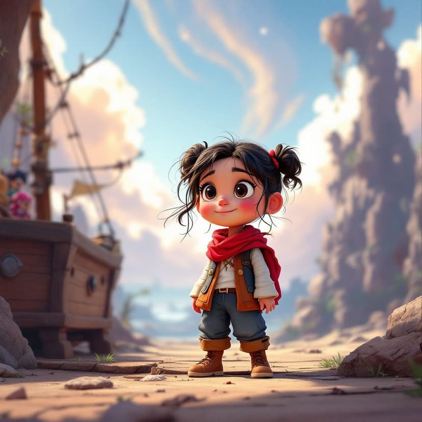 Nora's Pirate's Quest: Sailing the seas looking for magical treasure story preview