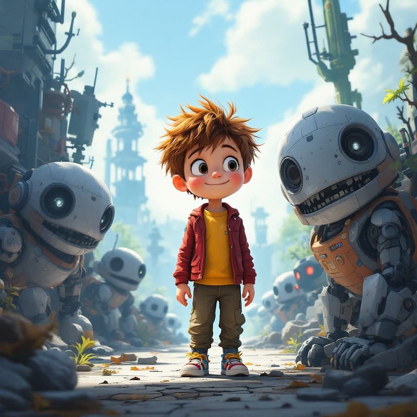 Alexander's Robot Building: Creating a helpful robot companion story preview