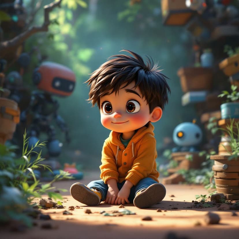 Benjamin's Robot Building: Creating a helpful robot companion story preview