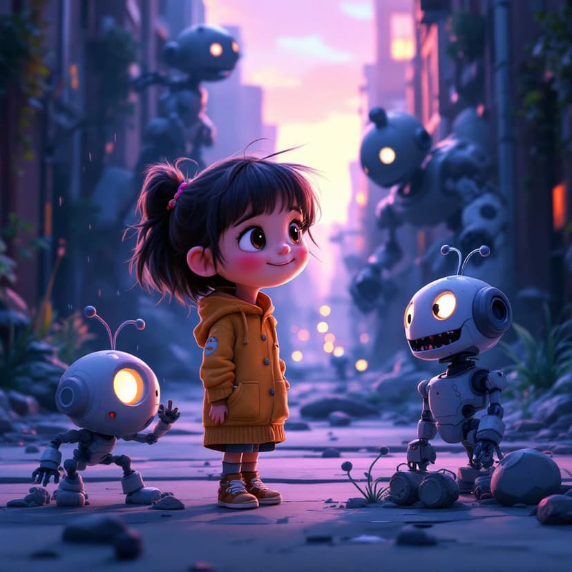 Charlotte's Robot Building: Creating a helpful robot companion story preview