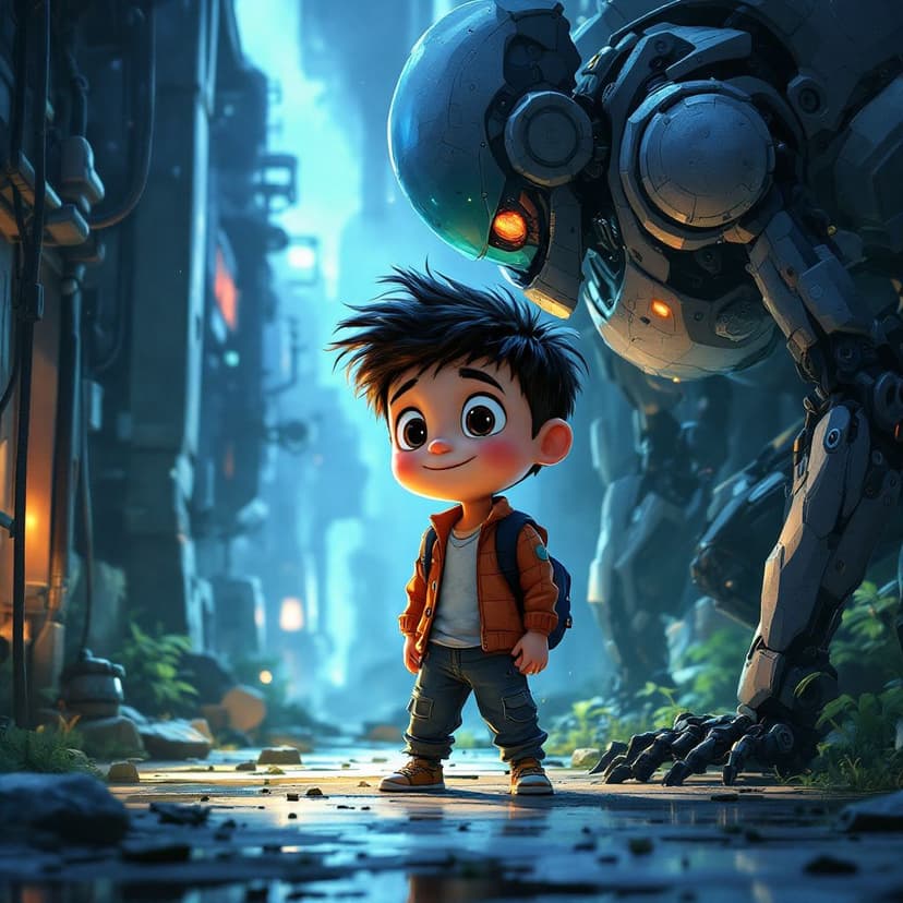 Ethan's Robot Building: Creating a helpful robot companion story preview