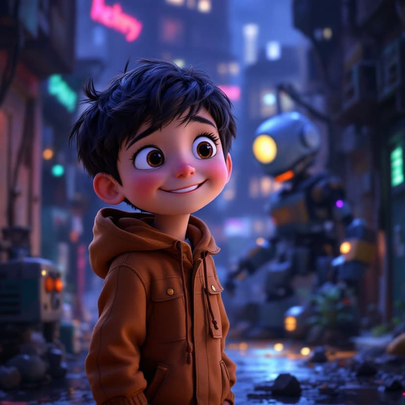 Henry's Robot Building: Creating a helpful robot companion story preview