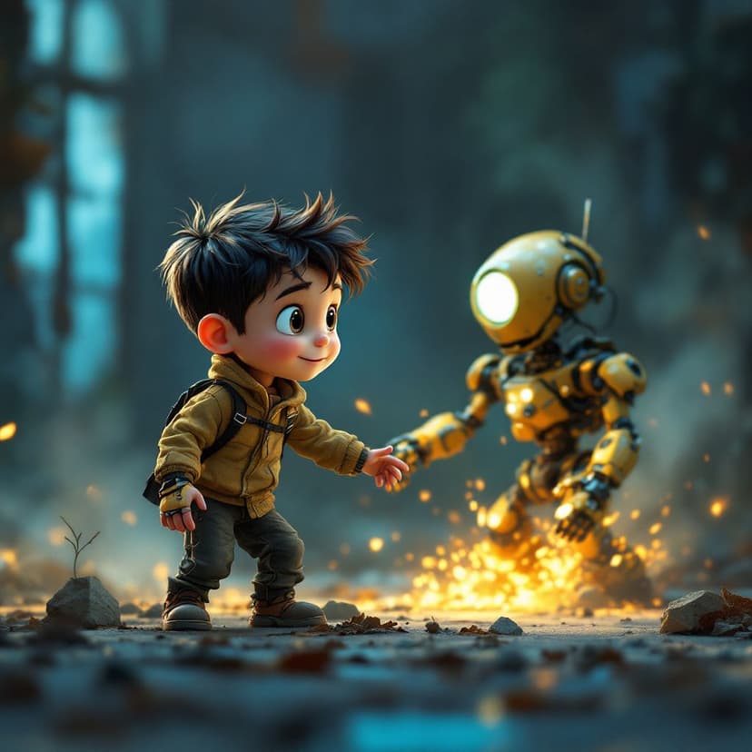 Levi's Robot Building: Creating a helpful robot companion story preview