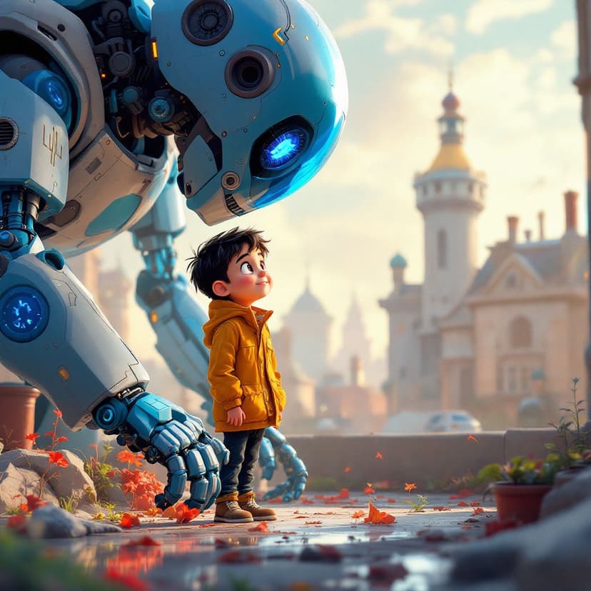 Luca's Robot Building: Creating a helpful robot companion story preview