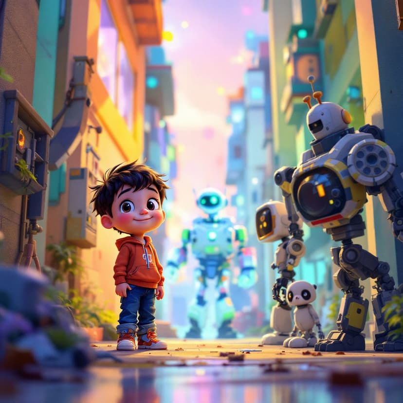 Noah's Robot Building: Creating a helpful robot companion story preview