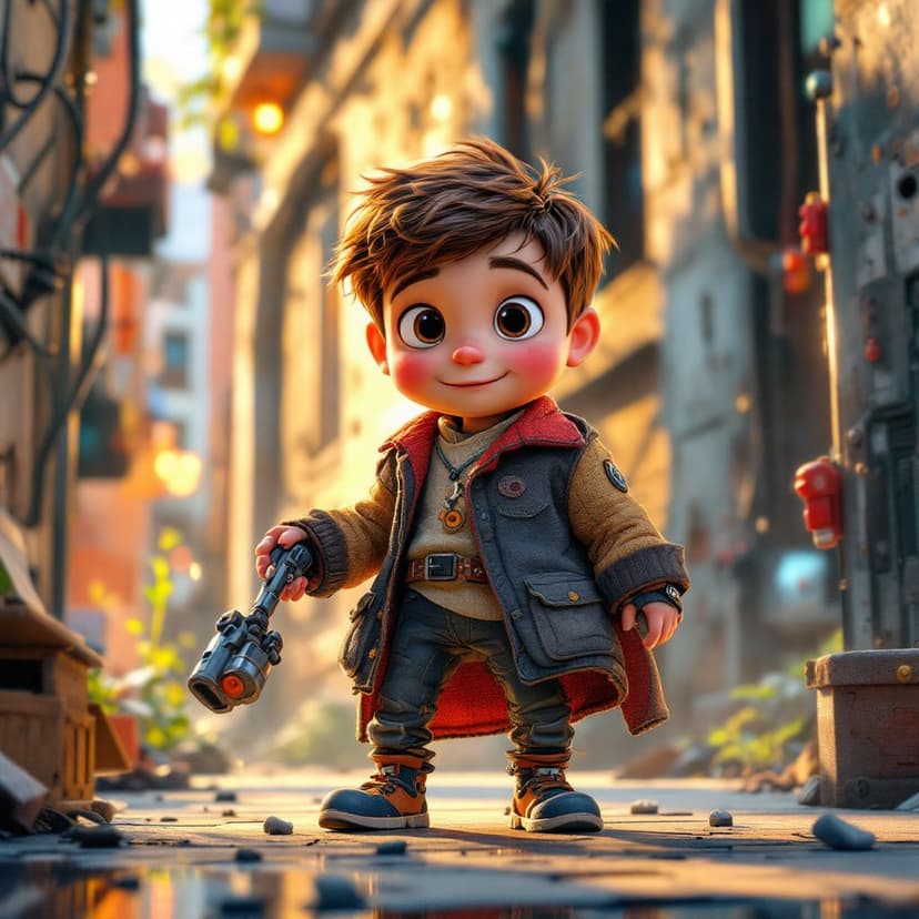 Oliver's Robot Building: Creating a helpful robot companion story preview