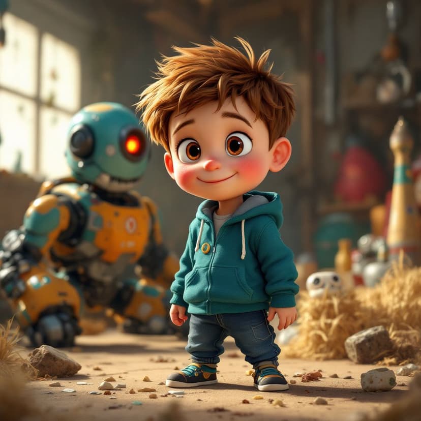 Sebastian's Robot Building: Creating a helpful robot companion story preview