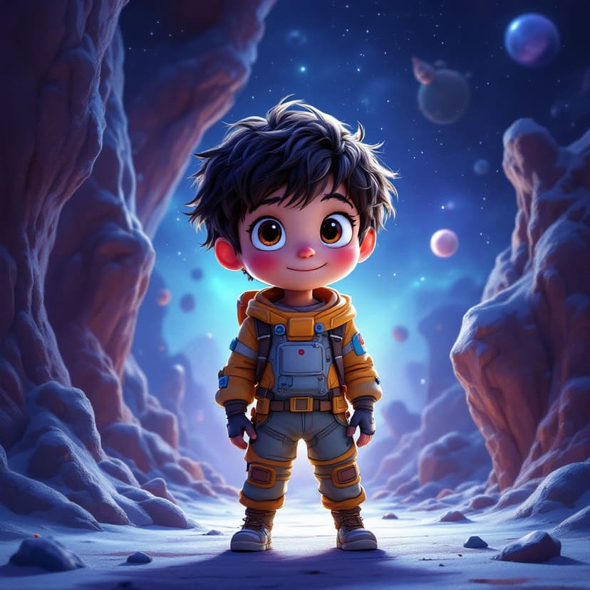 Asher's Space Explorer: Discovering new planets and making alien friends story preview