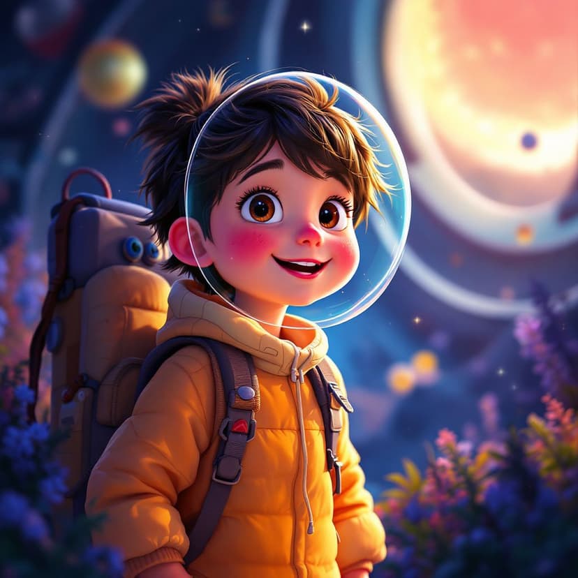 Emily's Space Explorer: Discovering new planets and making alien friends story preview