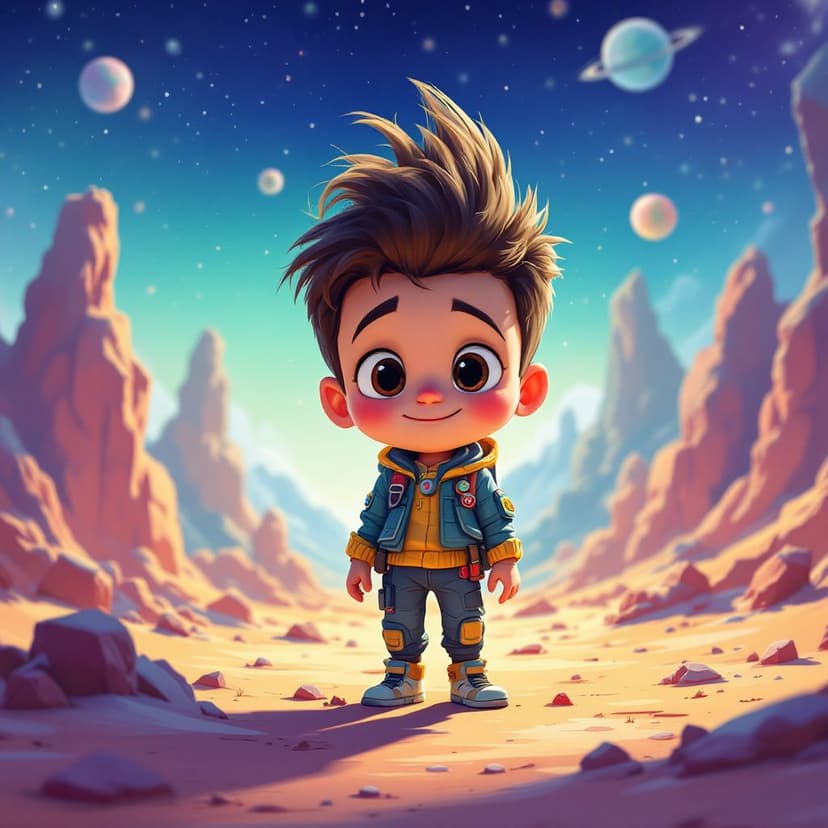 James's Space Explorer: Discovering new planets and making alien friends story preview