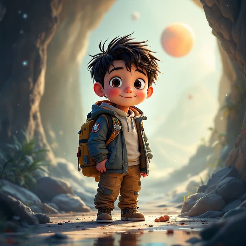 Liam's Space Explorer: Discovering new planets and making alien friends story preview
