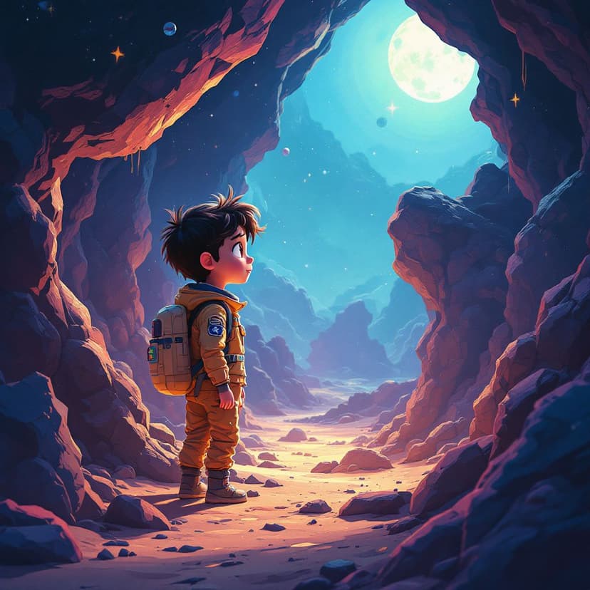 Mia's Space Explorer: Discovering new planets and making alien friends story preview