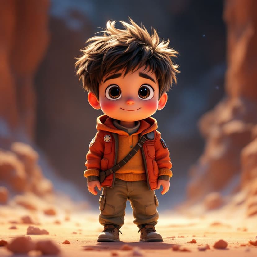 Samuel's Space Explorer: Discovering new planets and making alien friends story preview