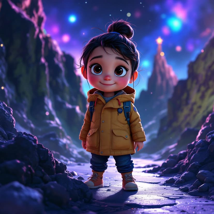 Sofia's Space Explorer: Discovering new planets and making alien friends story preview