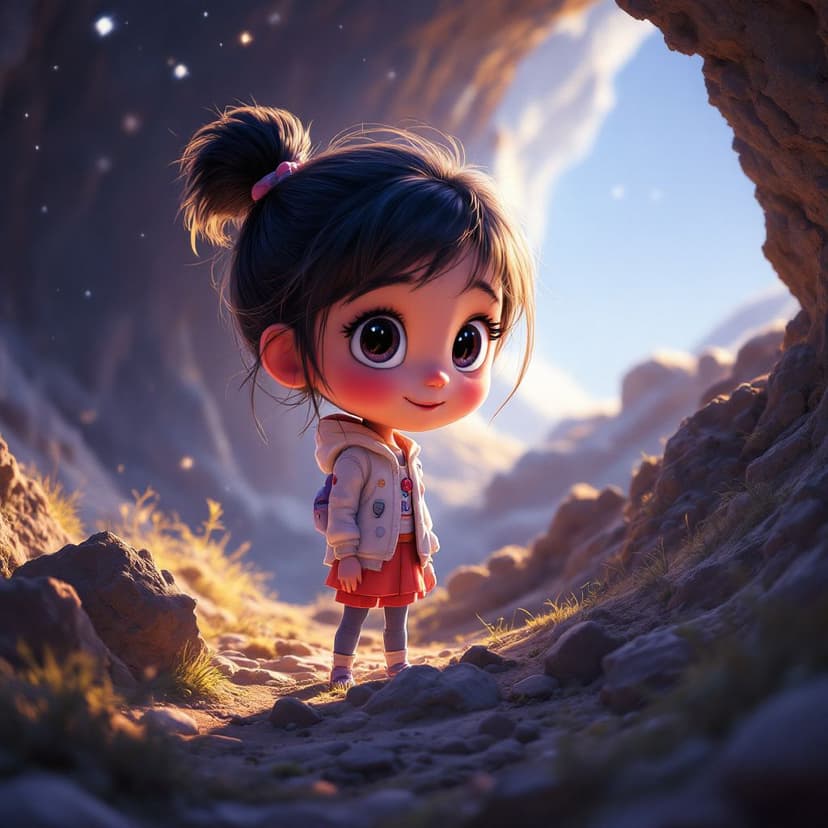Violet's Space Explorer: Discovering new planets and making alien friends story preview