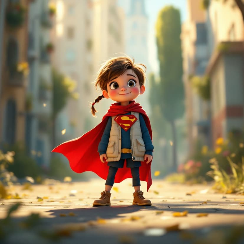 Elizabeth's Superhero Training Day: Learning to use special powers to help others story preview