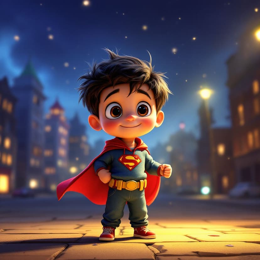 Liam's Superhero Training Day: Learning to use special powers to help others story preview
