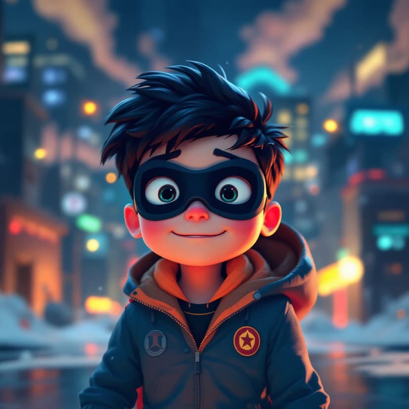 Lucas's Superhero Training Day: Learning to use special powers to help others story preview