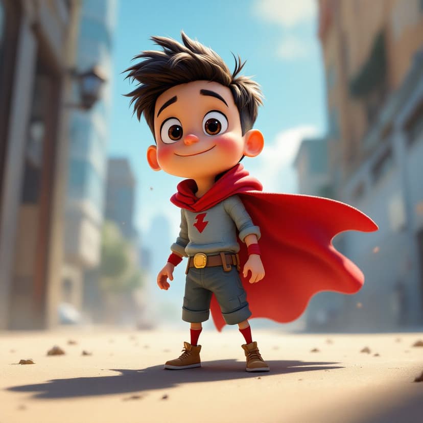Michael's Superhero Training Day: Learning to use special powers to help others story preview