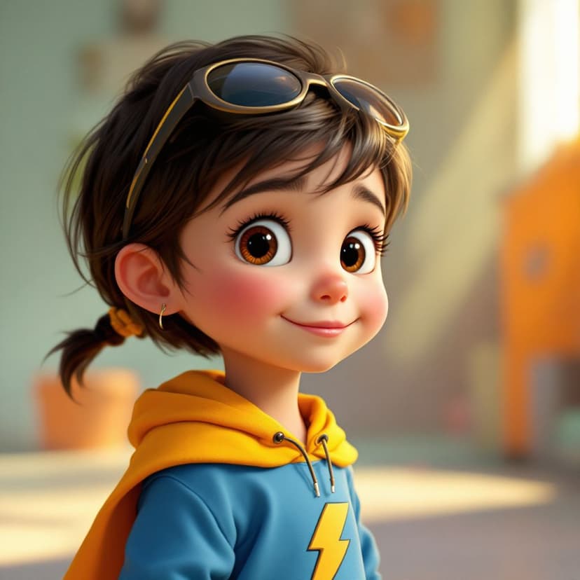 Nora's Superhero Training Day: Learning to use special powers to help others story preview