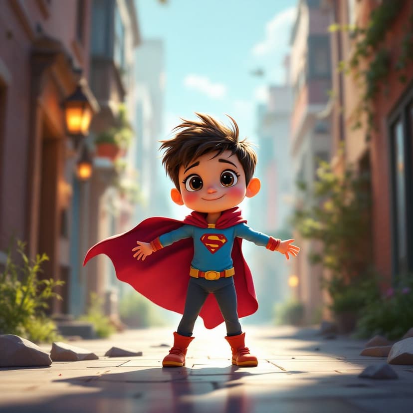 Penelope's Superhero Training Day: Learning to use special powers to help others story preview