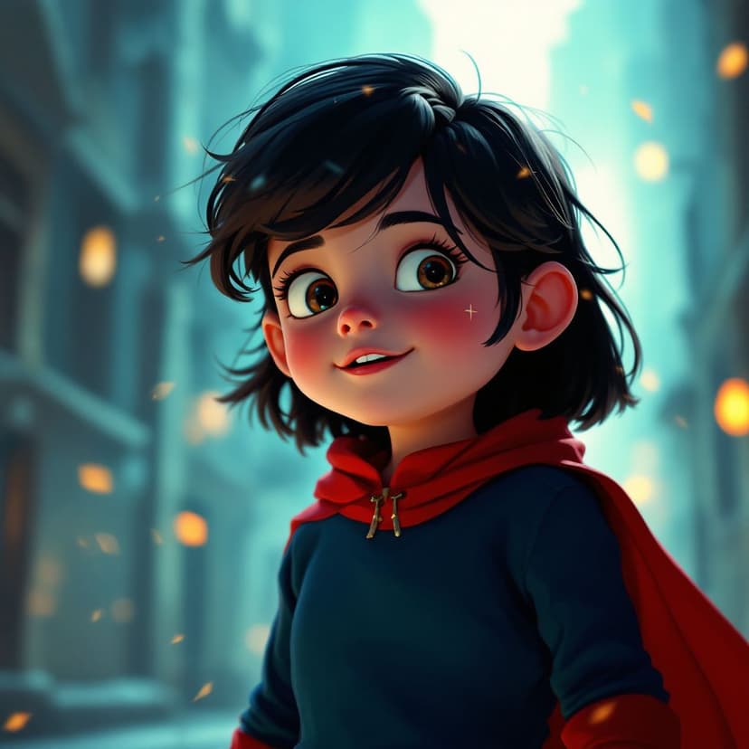 Violet's Superhero Training Day: Learning to use special powers to help others story preview