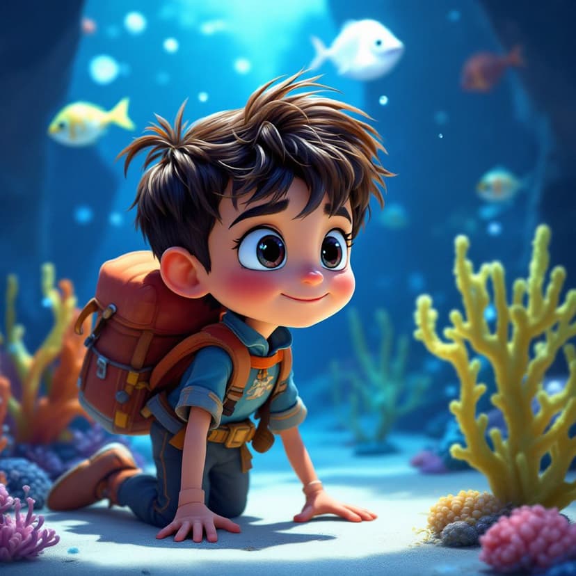 Ezra's Underwater Explorer: Discovering lost cities with merpeople story preview