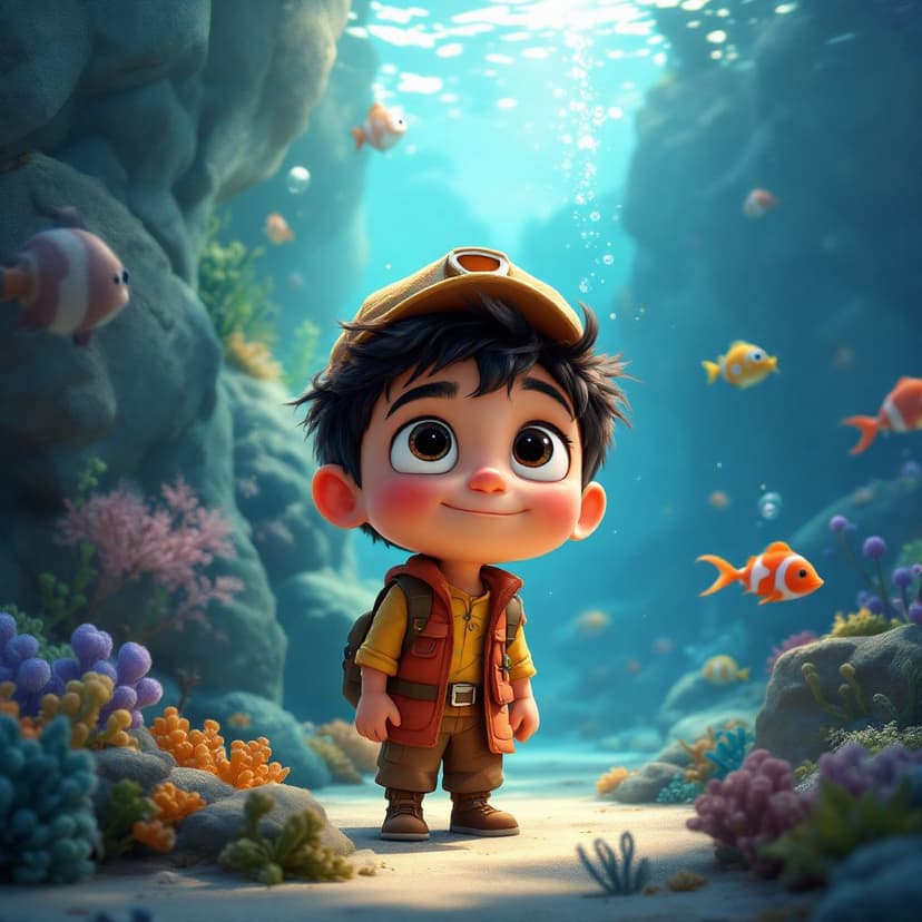 Luca's Underwater Explorer: Discovering lost cities with merpeople story preview