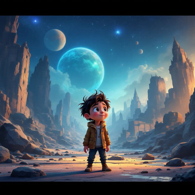 Asher's Alien Planet: Exploring a new world with alien friends story preview
