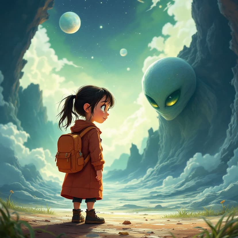 Emily's Alien Planet: Exploring a new world with alien friends story preview
