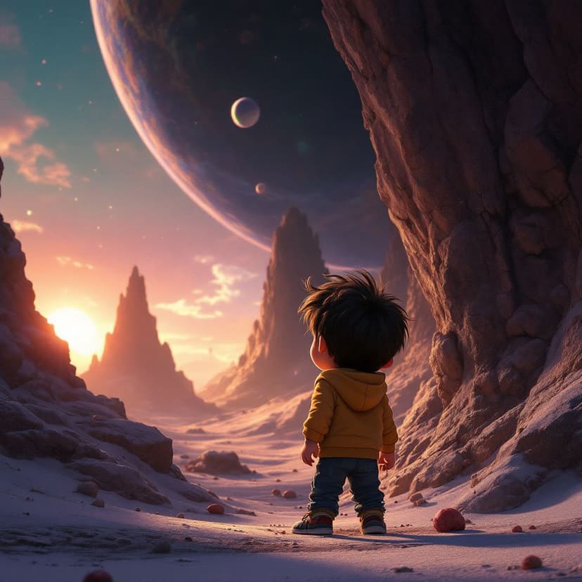 Ethan's Alien Planet: Exploring a new world with alien friends story preview
