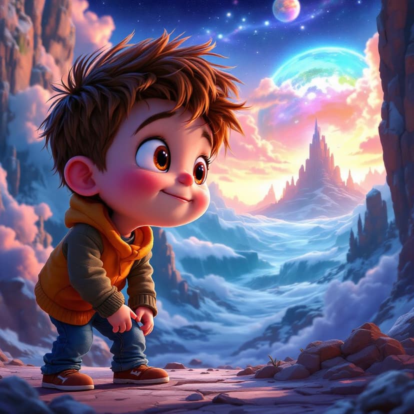 Hudson's Alien Planet: Exploring a new world with alien friends story preview