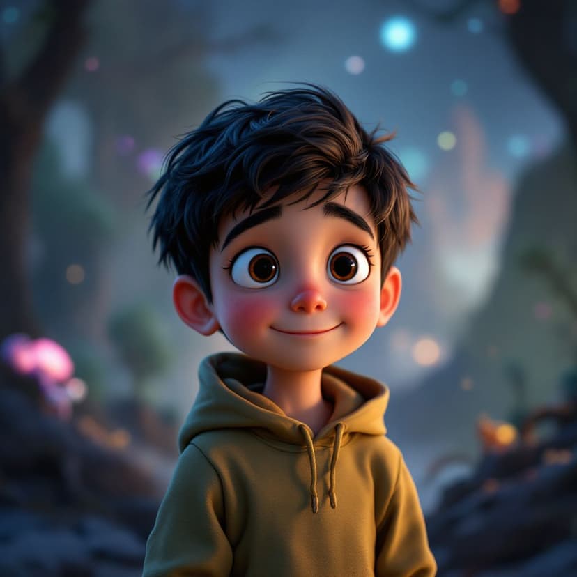 Liam's Alien Planet: Exploring a new world with alien friends story preview