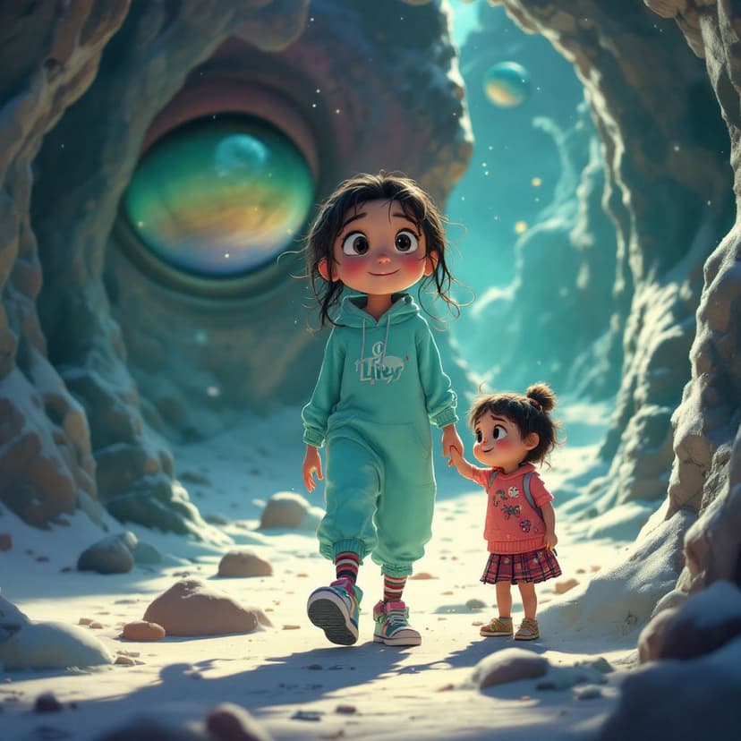 Lily's Alien Planet: Exploring a new world with alien friends story preview