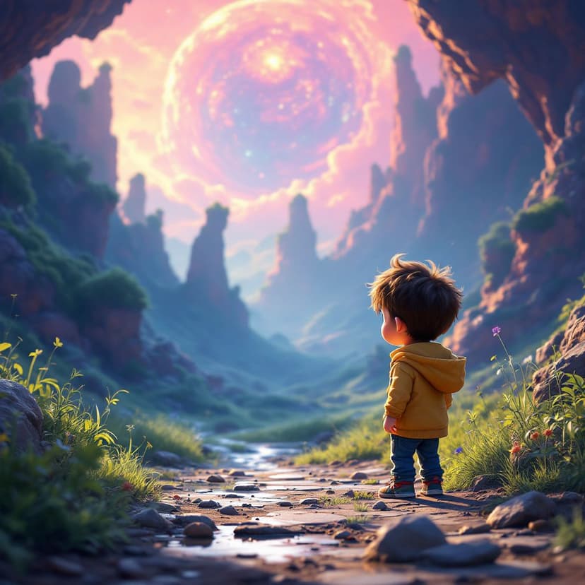 Luca's Alien Planet: Exploring a new world with alien friends story preview
