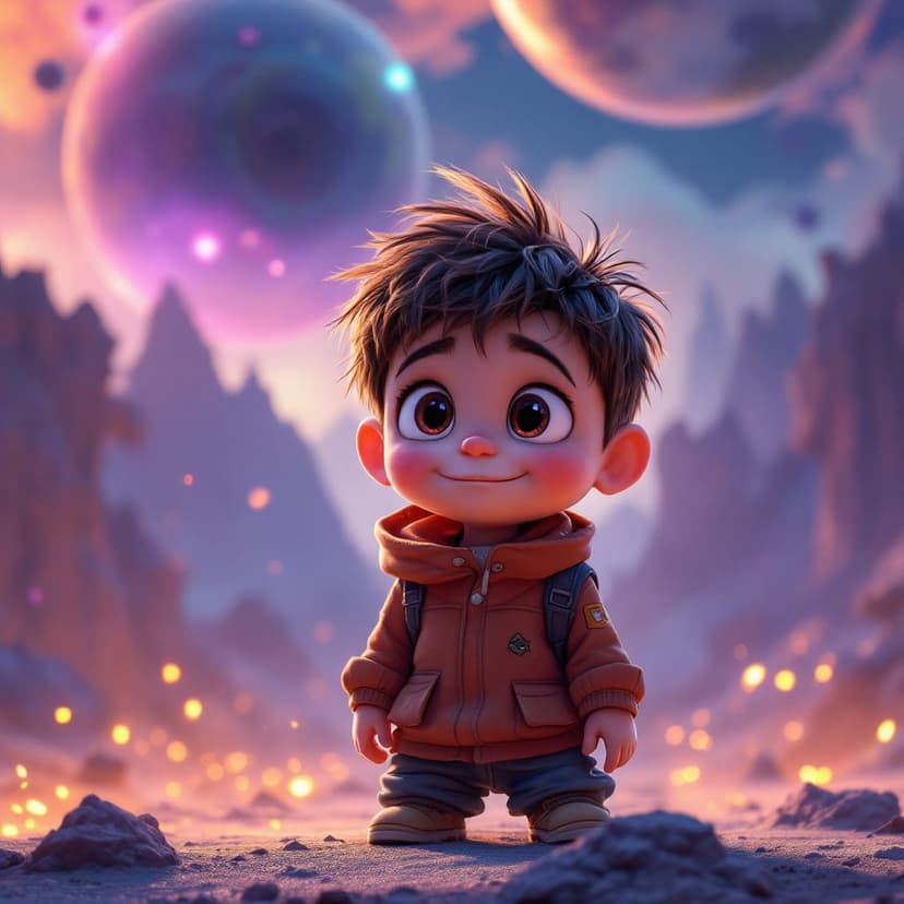 Noah's Alien Planet: Exploring a new world with alien friends story preview