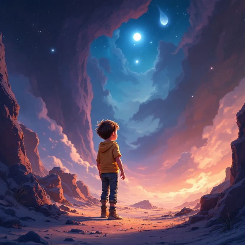 Samuel's Alien Planet: Exploring a new world with alien friends story preview